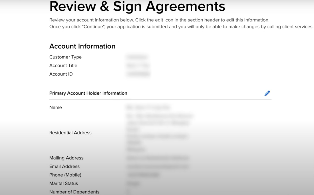 الموافقة على الشروط والتوقيع الإلكتروني على Interactive Brokers